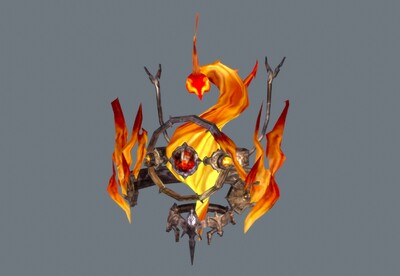 进阶版火元素神【6组动画】手绘 火种 fire 元神精灵