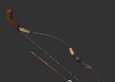长弓 弓箭 射箭 弓箭 木弓 木箭 古_dyx0309dyx作品_武器冷兵器_cg