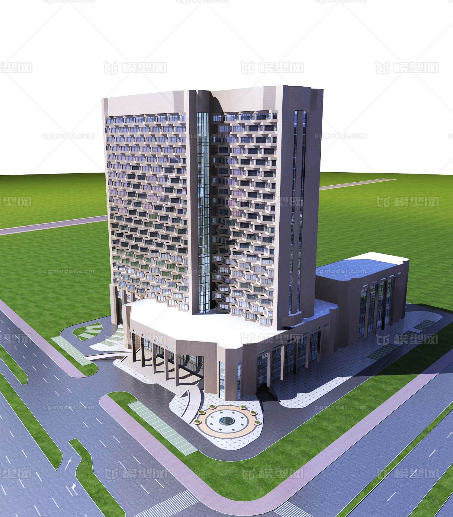 凹凸感 建筑 建筑模型 酒店 酒店模型 高层建筑