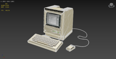 复古老式电脑 老式j计算机 旧电脑