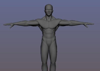 肌肉 男人 人体模特 现代写实_魔之行作品_人物男人_cg模型网