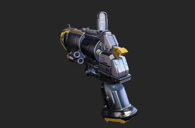 次时代高模科幻手枪枪能量枪