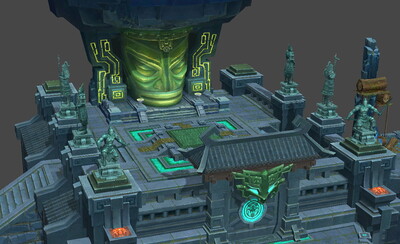 地下墓穴场景 巴蜀古王墓 皇陵副本 地宫墓室 青铜面具  棺材棺椁