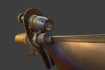 063 pbr次世代 烤蓝 匕首 短刀 小刀 菜刀 蒸汽朋克 赛博朋克 科幻