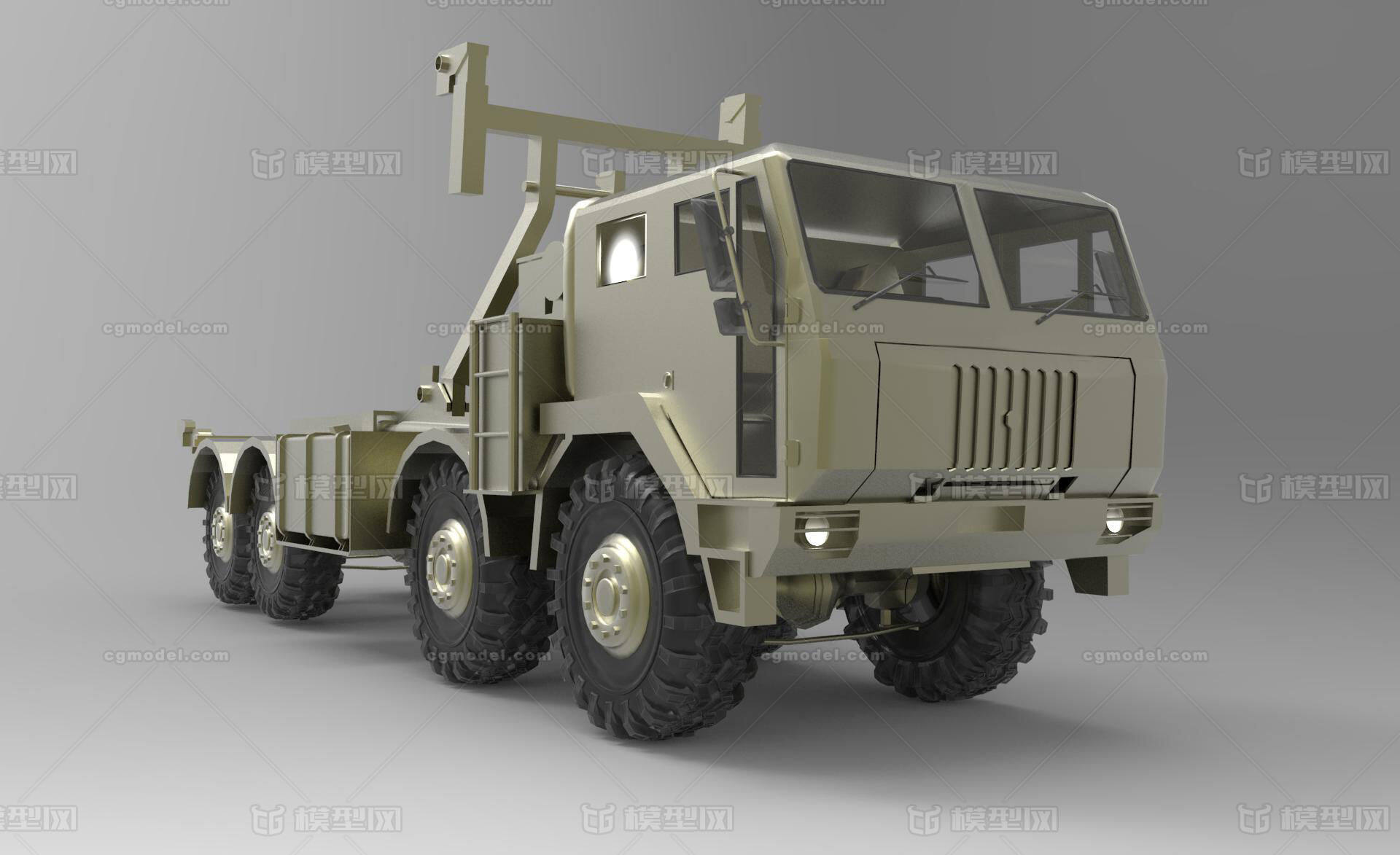 軍用卡車 軍車 軍事卡車 軍事拖車 _trust_happy作品_車輛大卡車_cg模