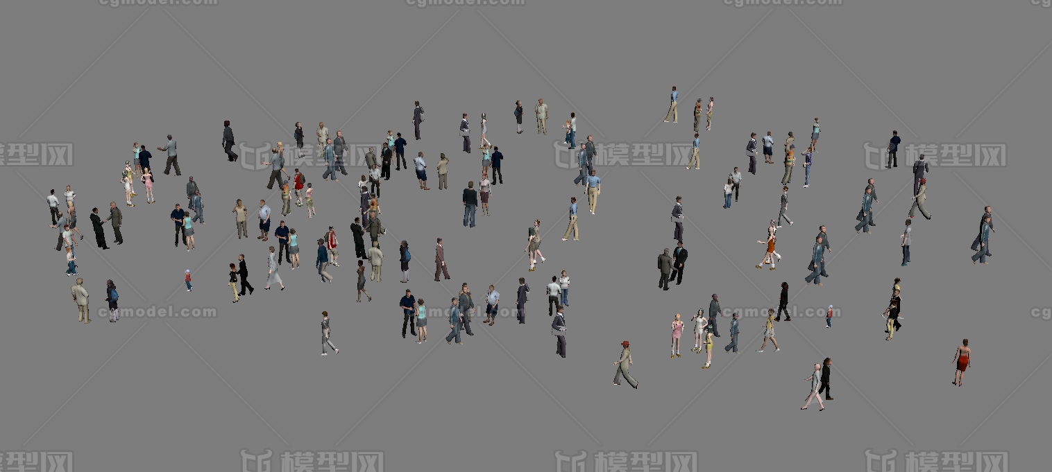 路人 行人模型-男人模型库-3ds Max(.max)模型下载-cg模型网