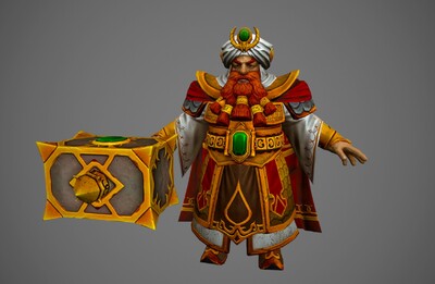 写实 次世代 矮人族国王 简模 魔戒 矮人王国 king