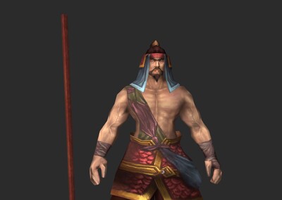 游戏人物 卡通人物 游戏模型 农民 壮士 士兵 壮丁 武士 农民 古代