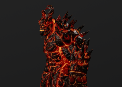 熔岩怪 红buff 火山怪 怪兽 怪物 石头人 石头怪