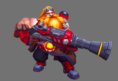 pbr 矮人火枪手01【动画】次世代  火炮手