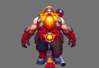 pbr 矮人火枪手01【动画】次世代  火炮手