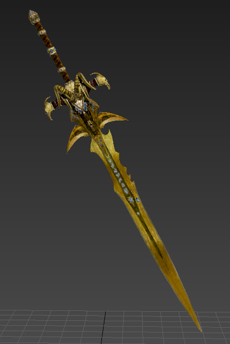 0_7 模型的武器  金色的霜之哀伤