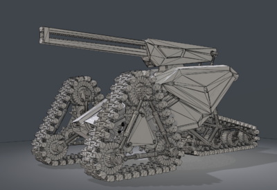 pbr-科幻移动炮台