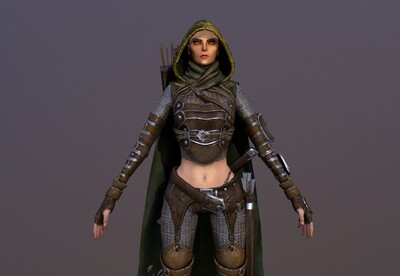 暗影女刺客 弓箭手 次世代 中世纪 女弓箭手 archer