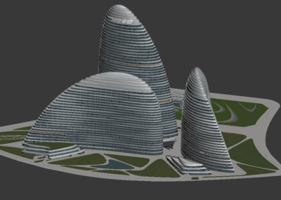 望京soho_张小白1111作品_建筑商业办公建筑商业办公_cg模型网