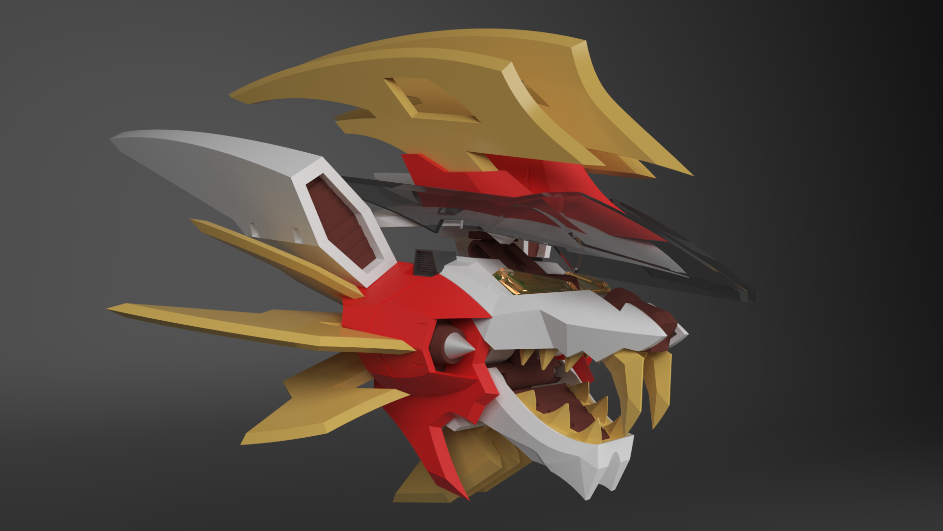 疾风长牙狮全模型展示