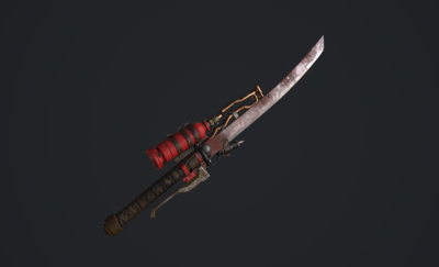 次时代写实火焰刀 切割刀 赛博朋克刀剑 科幻刀