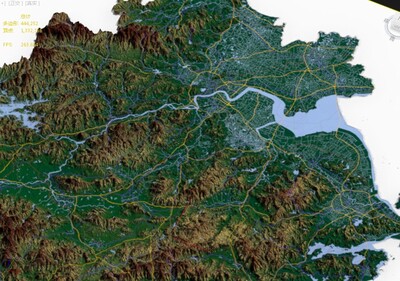 浙江省3d打印三维地形