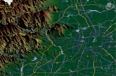 北京市彩色3d三维地形_jzmx作品_场景地形_cg模型网