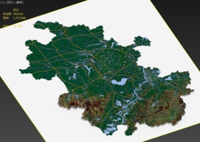 安徽省彩色3d三维地形