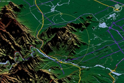 北京市彩色3d三维地形_jzmx作品_场景地形_cg模型网