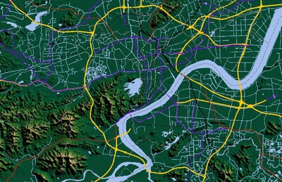 浙江省3d打印三维地形