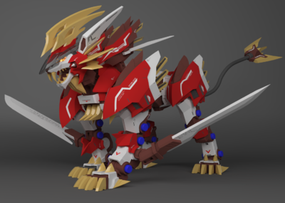 【疾风长牙狮】全模型展示