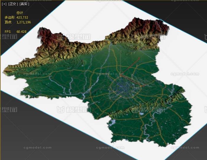 成都市3d打印三维地形