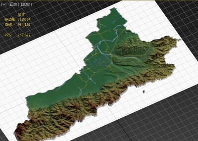 西安市3d打印三维地形