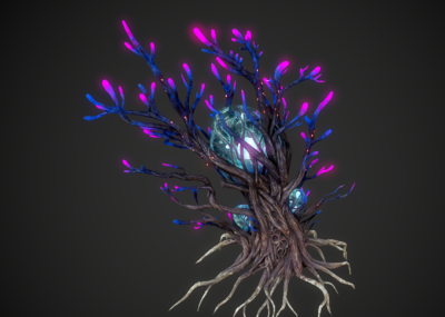 pbr 次世代 魔幻树 奇幻植物 魔法古树 亡灵古树