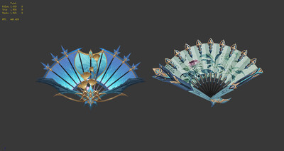 折扇 扇子 古扇 兵器 写实风 中国风