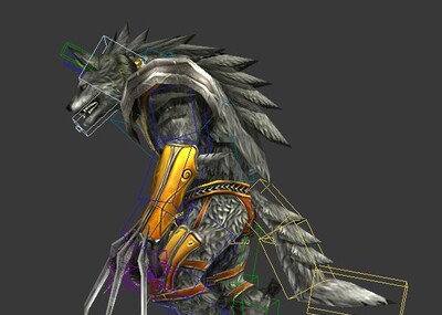 狼人异形凶悍男人古代卡通盔甲