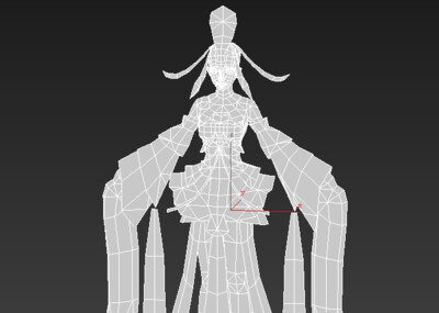 红裙子女孩模型-女人模型库-3ds Max(.max)模型下载-cg模型网