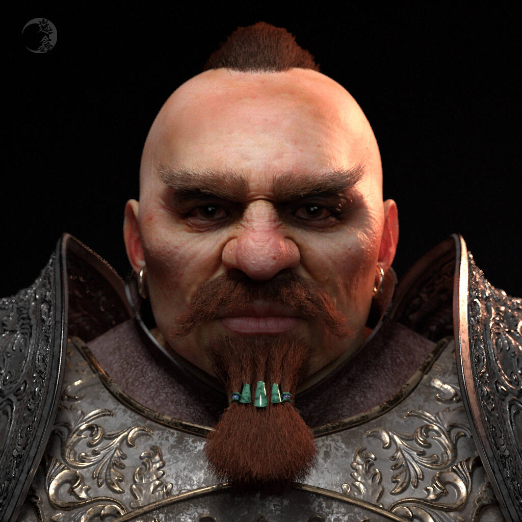 矮人写实cg作品