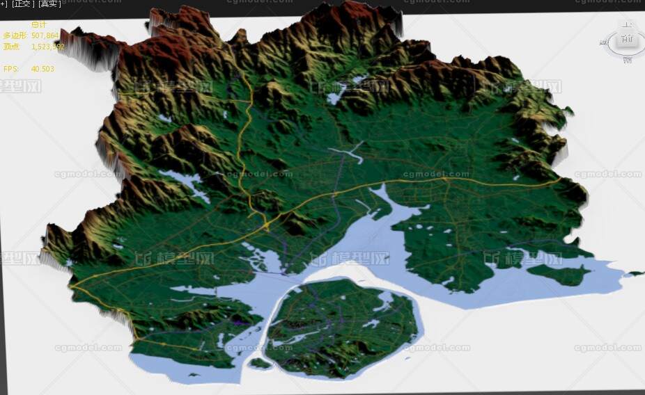 厦门市3d打印三维地形