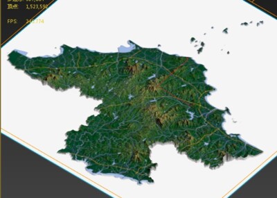 烟台市3d打印三维地形