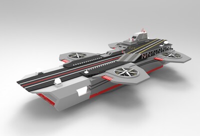 航天母舰哦_逆寒2作品_船艇军舰_cg模型网