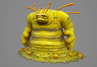 带动画 卡通 垃圾怪物 monster  泥潭怪