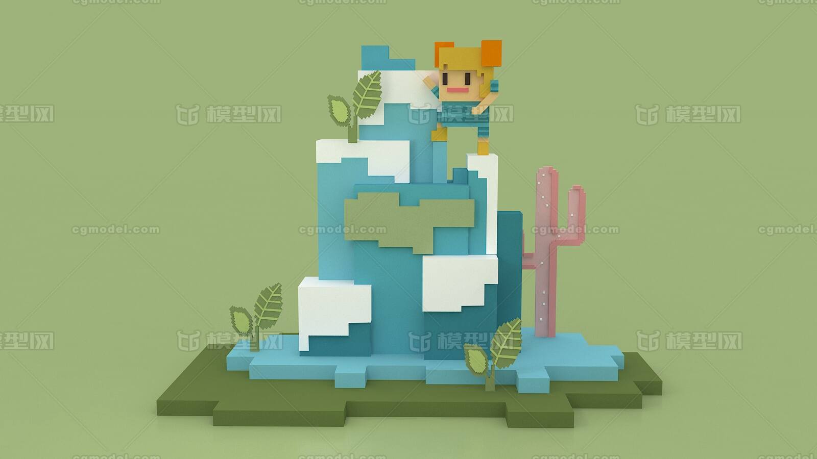 dp点 像素风_66有虎牙作品_美陈dp点/小景_cg模型网