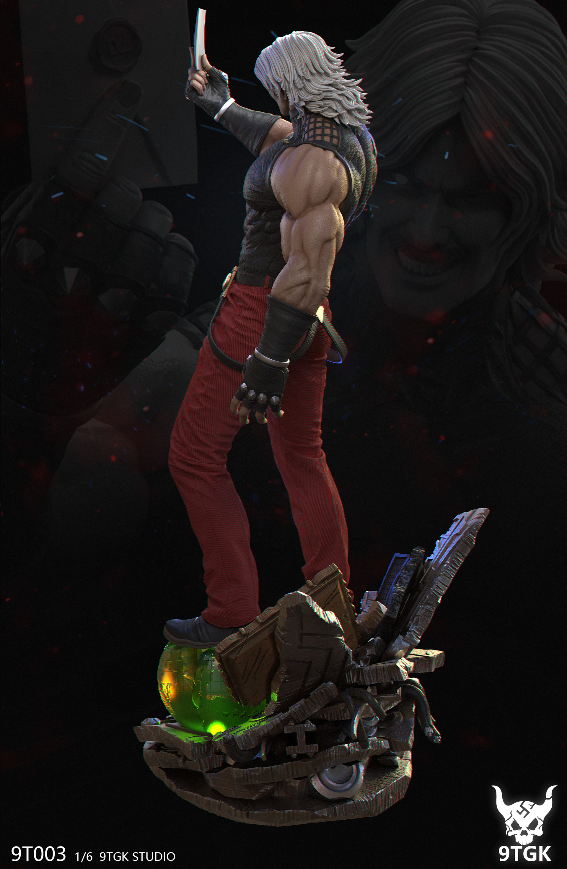 拳皇 怒茄 卢卡尔_cg原型·伊般冷作品_手办/涂装/手工艺_cg模型网