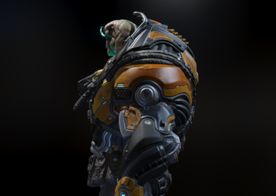 次世代写实科幻生化人 机器人 怪兽 赛博朋克风格 未来