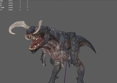 恐龙怪物 游戏怪物 变异恐龙 侏罗纪恐_盼沁雨作品_动物恐龙_cg模型网