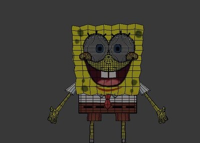 海绵宝宝可爱男孩黄色现代卡通