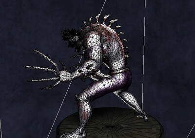 男人异形怪物恐怖肌肉写实