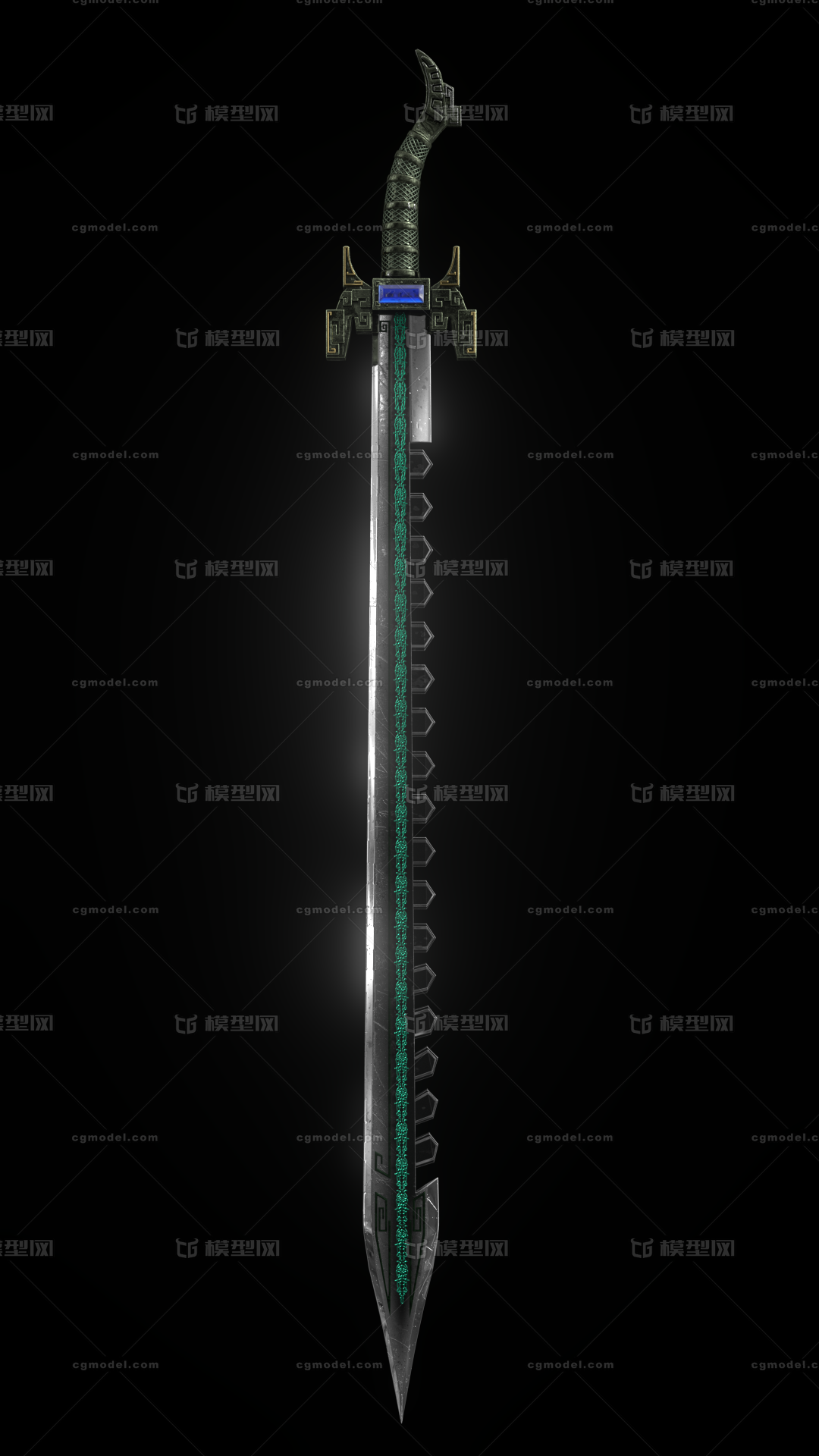 鲨齿 武器 古代剑 名剑克星妖剑鲨齿 Cg模型网 Cgmodel 三维设计师交流互动平台 专注多品类3d模型下载 原创作品分享 软件学习