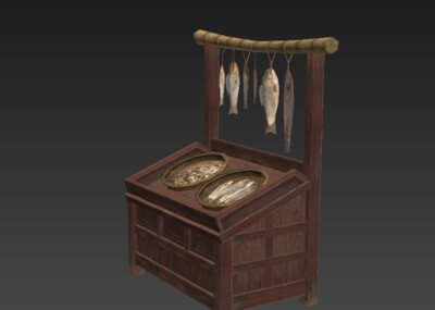 游戏 古代 鱼店 卖鱼店 鱼贩 市场 集市 小贩 摊位