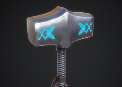 pbr次世代 战锤 雷神之锤 魔法之锤 魔法战锤 矮人 武器装备 冷兵器