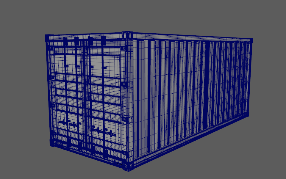 集装箱pbr制作高,低模,贴图,maya_sherik作品_工业/产品/道具_cg模型