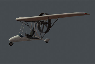 滑翔机三角翼飞机飞行器航空器模型