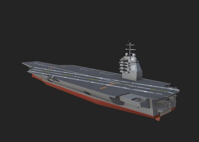 杰拉尔德·r·福特级航空母舰 _咩咩洁作品_船艇军舰_cg模型网